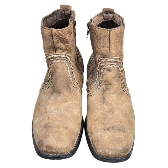 Bed Stu Mens Revolution Brown Distressed Chelsea Boots Size US 8.5 - Picture 7 of 10